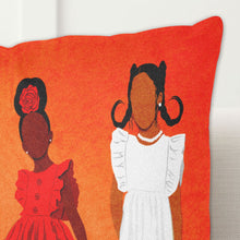 Load image into Gallery viewer, Sunday Morning Linen Zippered Pillowcase 18&quot;x18&quot;(Two Sides-red)

