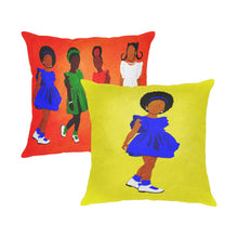 Load image into Gallery viewer, Sunday Morning Linen Zippered Pillowcase 18&quot;x18&quot;(Two Sides &amp; Pack- yellow)
