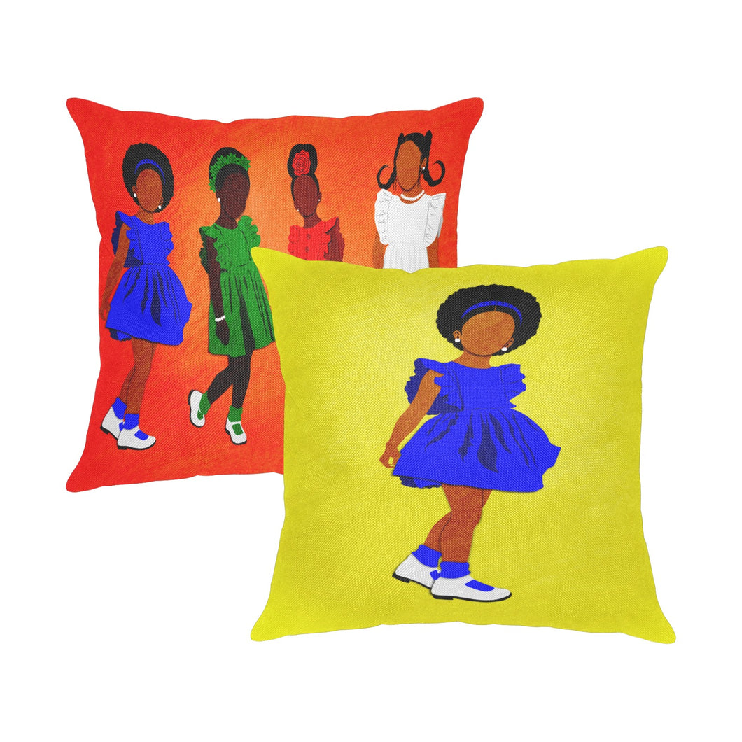 Sunday Morning Linen Zippered Pillowcase 18